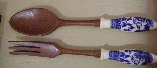 Delft Salad spoon and fork set