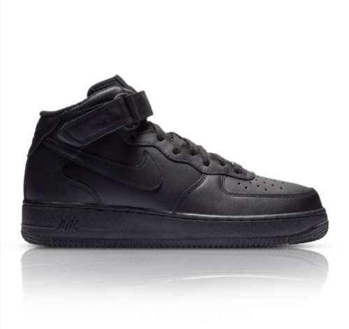 NIKE MEN`S AIR FORCE 1 MID `07 BLACK SNEAKER