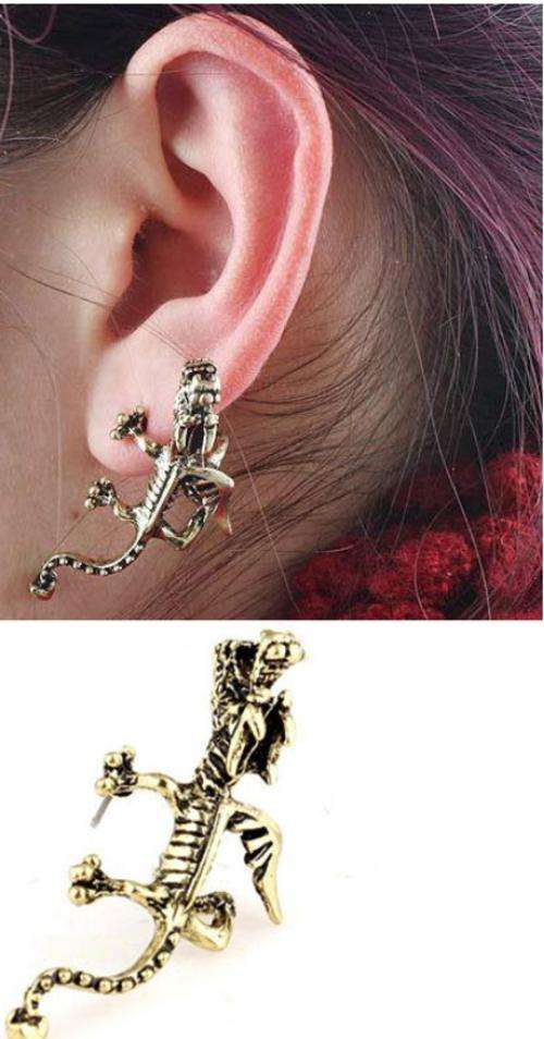 Lizard Stud Earing