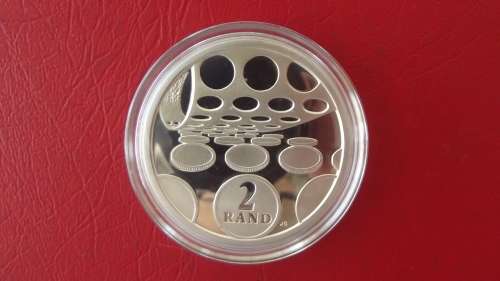 RSA R2 Coinage silver 1oz coin of 1992.  Proof.  No box or cert.  Bid per coin to take 2.