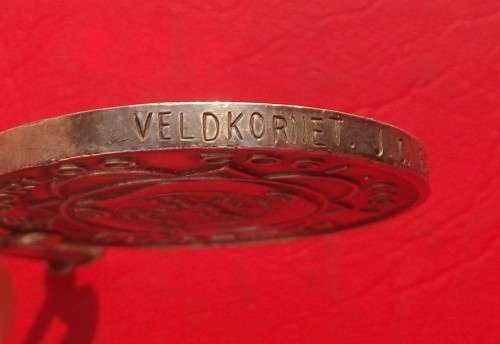 ABO MEDAL TO VELDKORNET J.C. FRONEMAN - VENTERSBURG KOMMANDO.