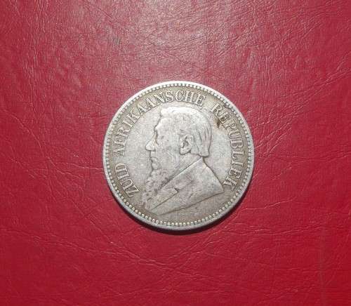 1894 ZAR 2.5 SHILLINGS / HALF CROWN. STERLING SILVER.