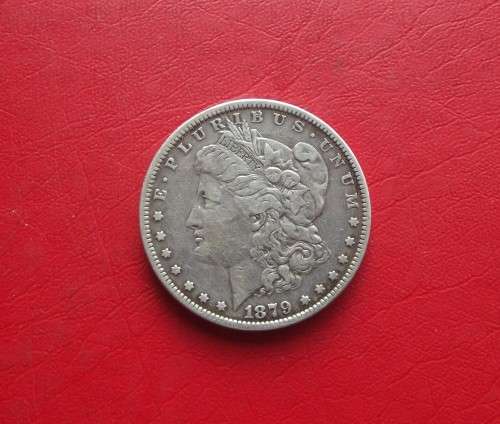 1879 USA MORGAN SILVER DOLLAR. 90% SILVER CONTENT. CROWN SIZE.