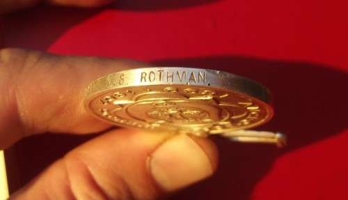 ABO MEDAL TO BURGER C.S. ROTHMAN OF THE UTRECHT COMMANDO.