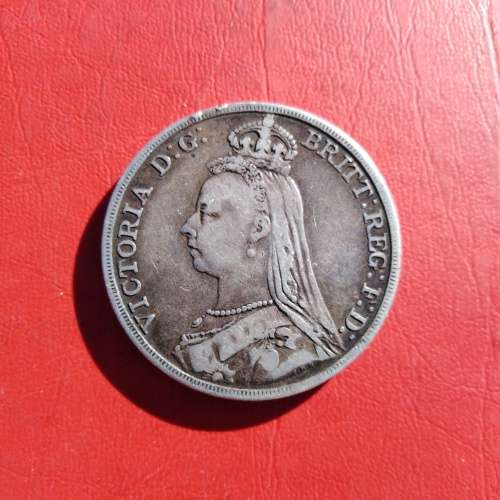 1892 STERLING SILVER (92.5%) VICTORIA CROWN.