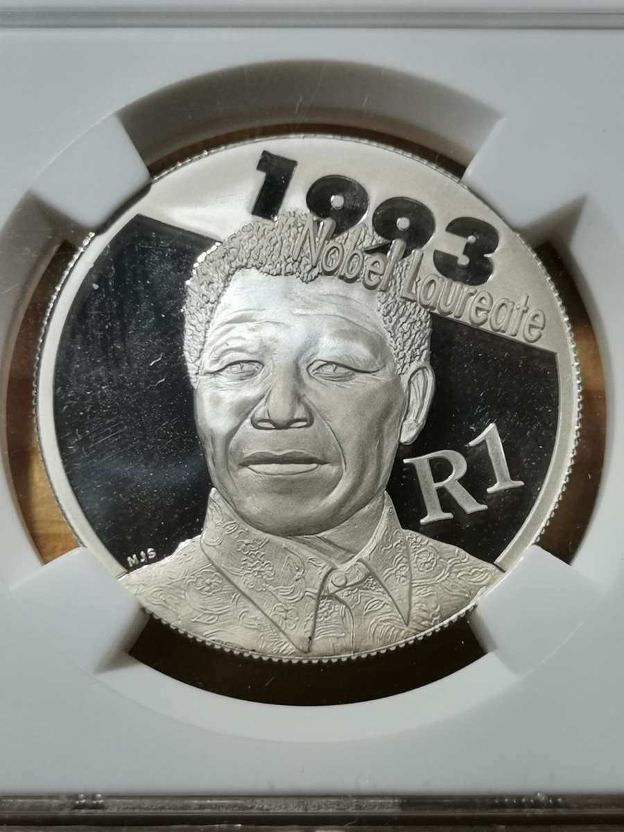 MANDELA 2007 SILVER R1. PROOF 70 ULTRA CAMEO. NGC. HIGHEST GRADE.