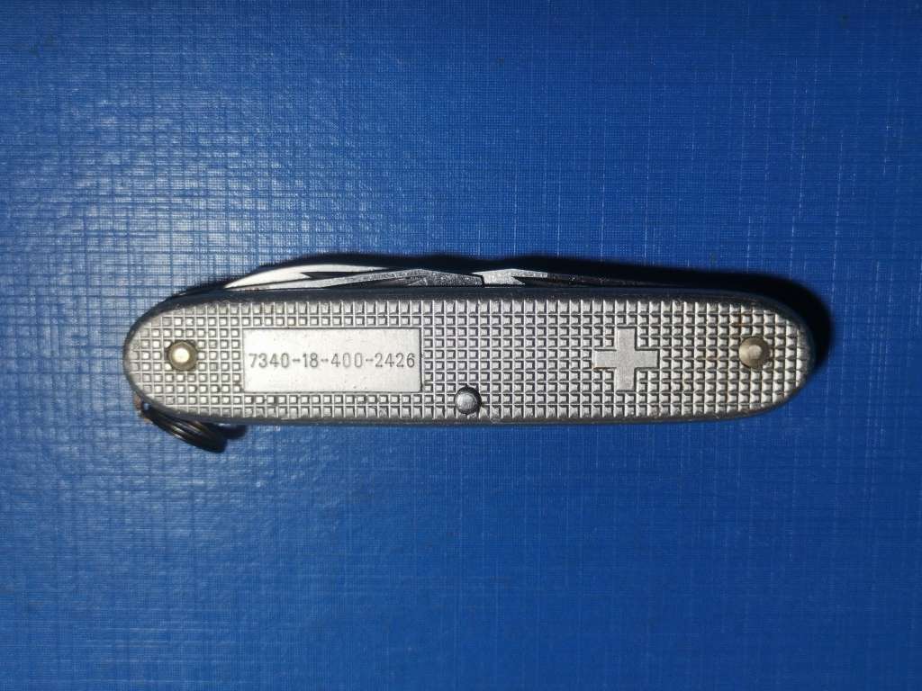 SAW / SADF ISSUE SILVER ALOX VICTORINOX POCKET KNIFE WITH NATO NUMBER