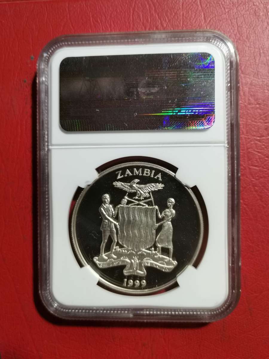 1997 MANDELA/PRINCESS DIANA ZAMBIA 5000K 1 0Z SILVER MEDALLION.  PF69UC. HENS TEETH!!!