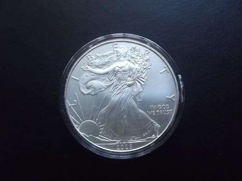 1 x Liberty Silver Eagle 1oz Fine Silver coin (2008).