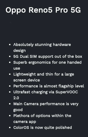 OPPO RENO5 5G DUAL SIM NEW