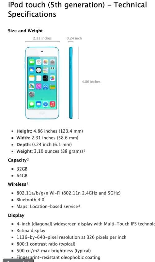 iPOD TOUCH 5TH GEN NEW CONDITION