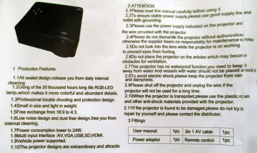 H80 LED MINI PROJECTOR