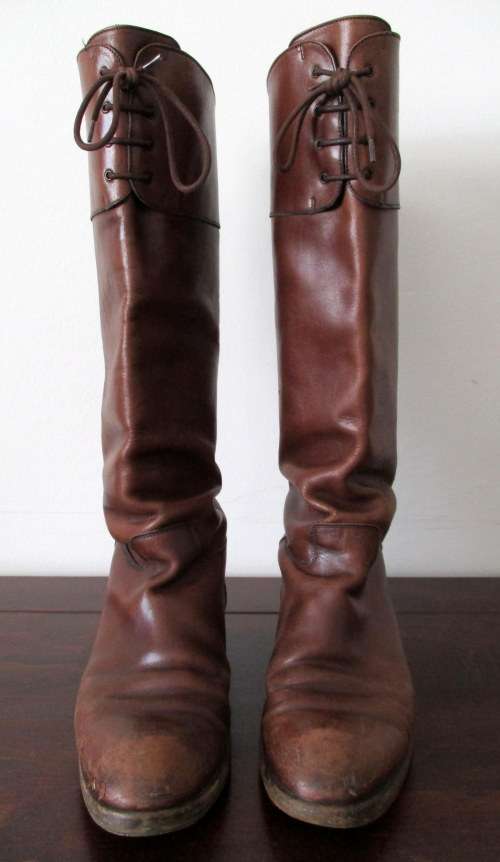 BALLY GENUINE LEATHER KNEE HIGH BOOTS Size 6 WELL WORN