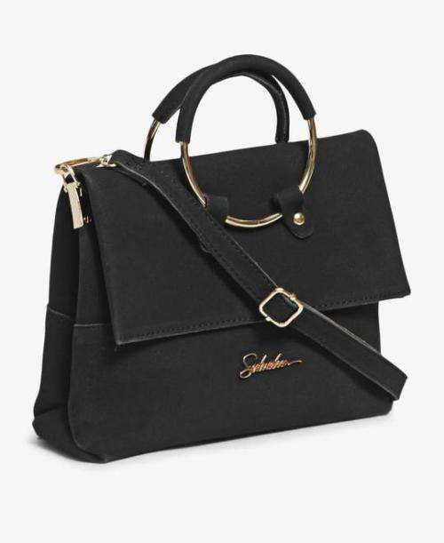 COMBO DEAL!!!  Sissy Boy Gladiator Heels - Black & Crossbody Bag