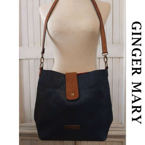GINGER MARY SHOULDER BAG (DARK BLUE)