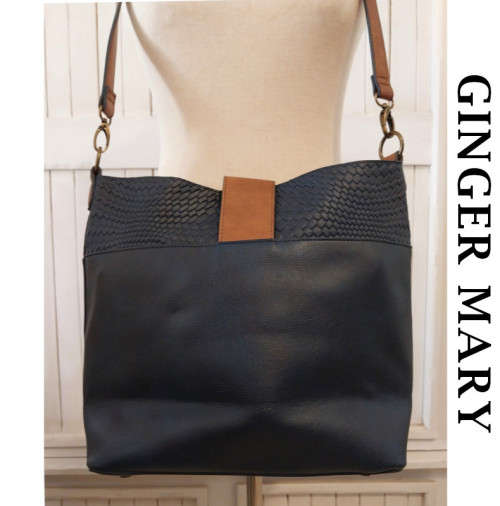 GINGER MARY SHOULDER BAG (DARK BLUE)
