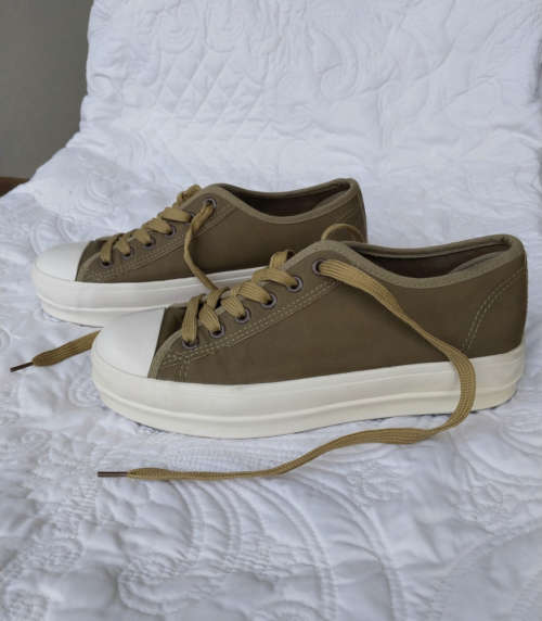 KG PLATFORM SNEAKERS (DARK KHAKI GREEN)