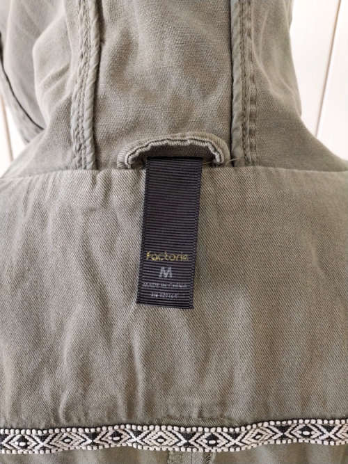 FACTORIE KHAKI GREEN PARKA JACKET