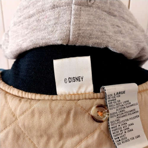 VINTAGE DISNEY MICKEY MOUSE FIRST CLASS, AMERICAN ORIGINAL VARSITY DENIM JACKET 1990s (LARGE)