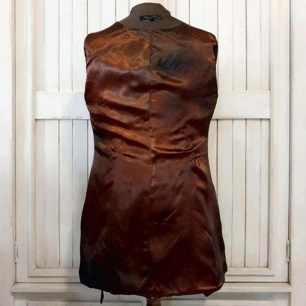 COPPER SATIN TRENCH COAT