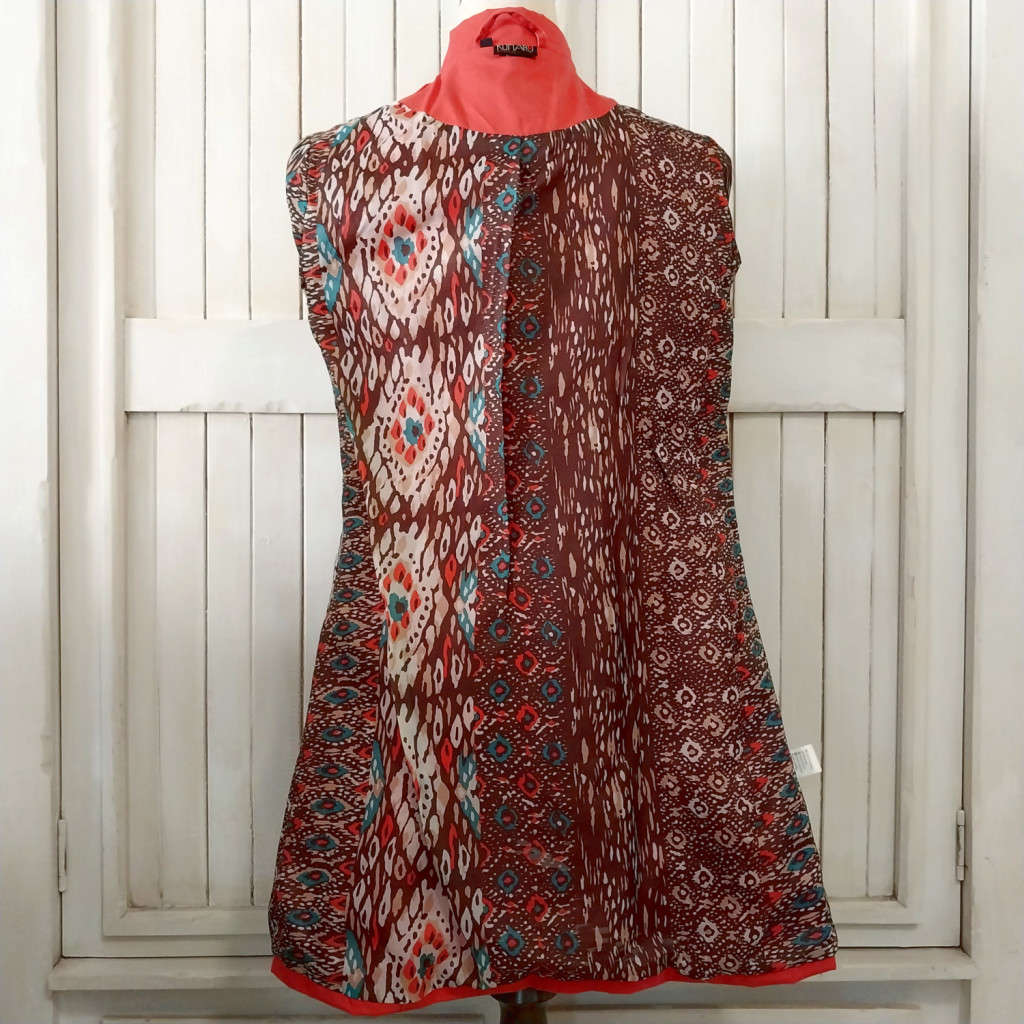 TRENDY COTTON TWILL TRENCH COAT - CORAL