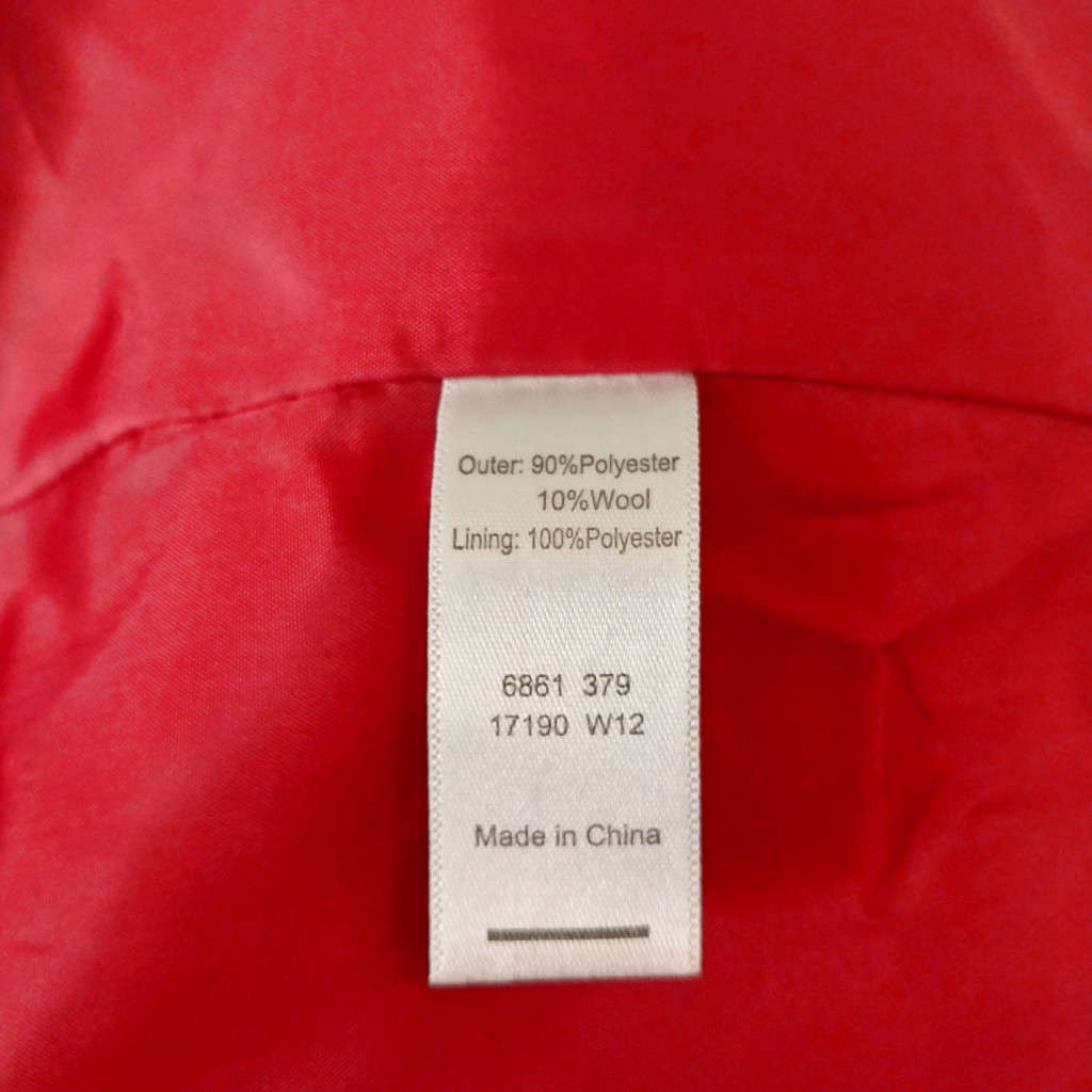 TRUWORTHS DOUBLE BREASTED HOODED WINTER COAT - DEEP RICH RED