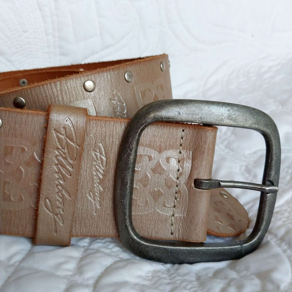 BILLABONG GENUINE LEATHER BELT - SHIMMER EFFECT