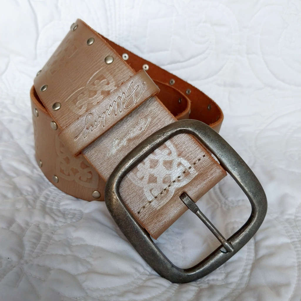 BILLABONG GENUINE LEATHER BELT - SHIMMER EFFECT