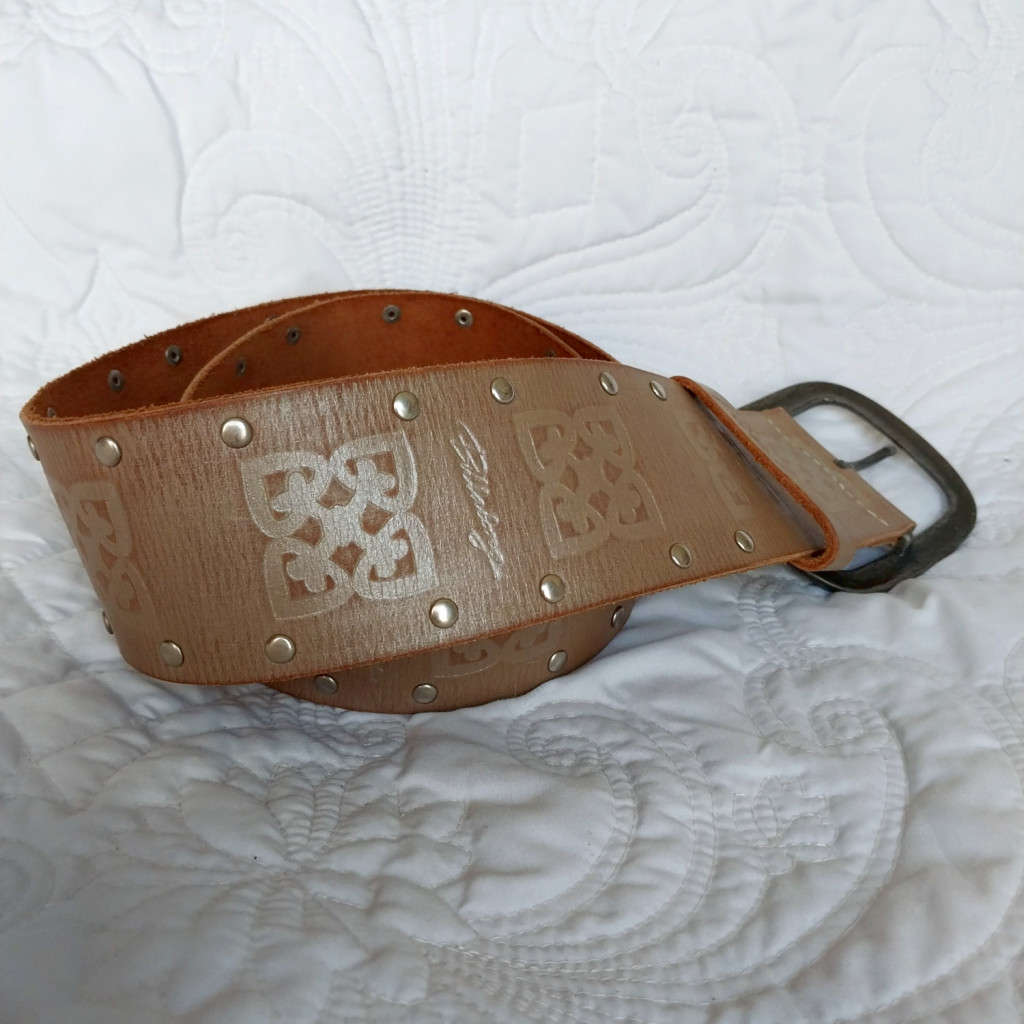 BILLABONG GENUINE LEATHER BELT - SHIMMER EFFECT