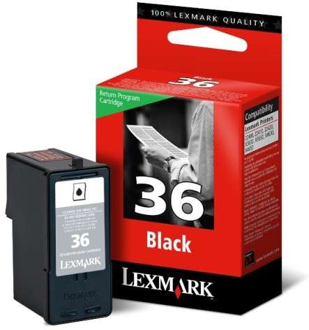 Lexmark # 36 Black Ink Cartridge