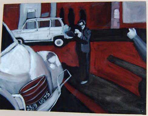 Stock clearance - 1 week - cars - 80 x 60 x 3.5 cm - oils - Lize Behrens