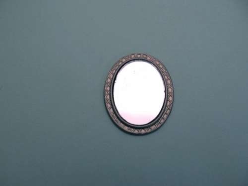 Dollhouse Miniature  1:12" scale oval mirror
