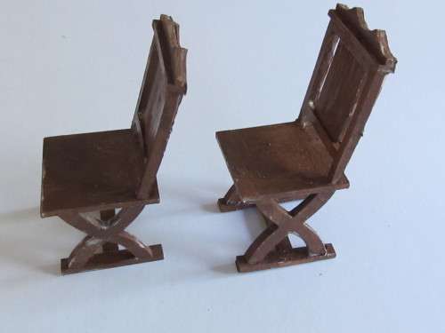 Dollhouse Miniature1:12" scale - 2 chairs made of resin