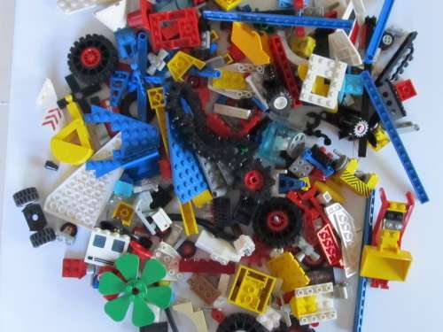 lot of lego - over 200 pieces (no blocks!) Accessories for cars, planes, trucks,space craft, etc.