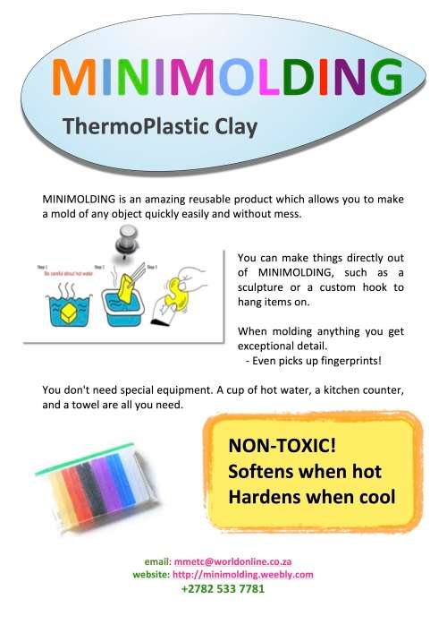 REUSABLE thermoplastic clay to make your own molds in 10 minutes with perfect detail