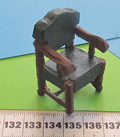 Miniature Dollhouse 1:24" (1/2)  scale - handmade resin chair