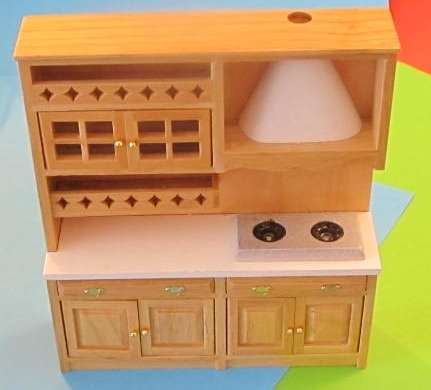 Miniature Dollhouse 1/12"  scale - kitchen unit stove hob
