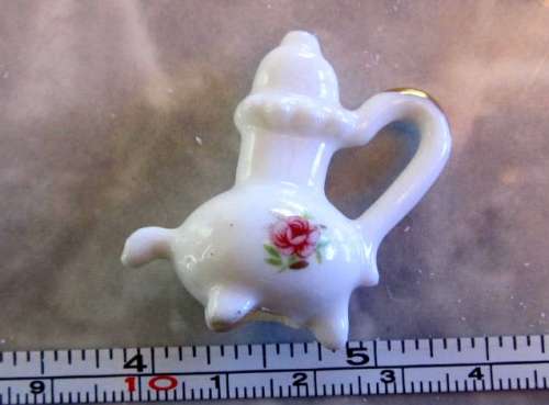Miniature Dollhouse 1/12"  scale -  porcelain turkish coffee pot