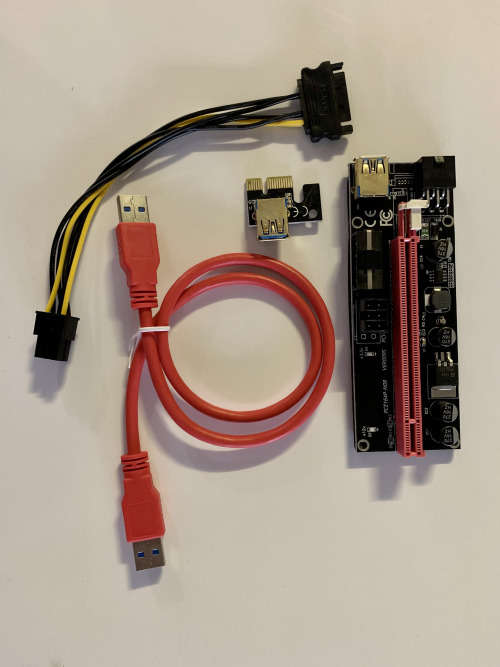 PCIe Riser Card with Seperate power cable