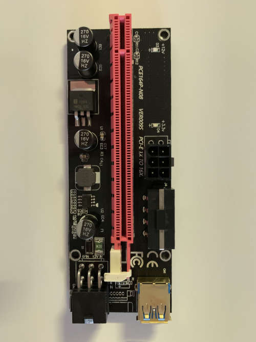 PCIe Riser Card with Seperate power cable