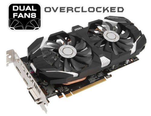 Nvidia MSI GeForce GTX 1060 OVERCLOCKED Edition 6GB