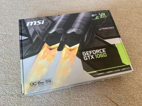 Nvidia MSI GeForce GTX 1060 OVERCLOCKED Edition 6GB