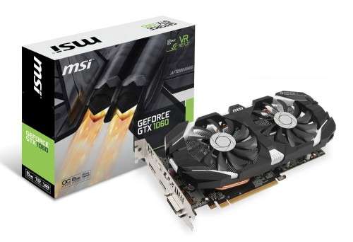 Nvidia MSI GeForce GTX 1060 OVERCLOCKED Edition 6GB