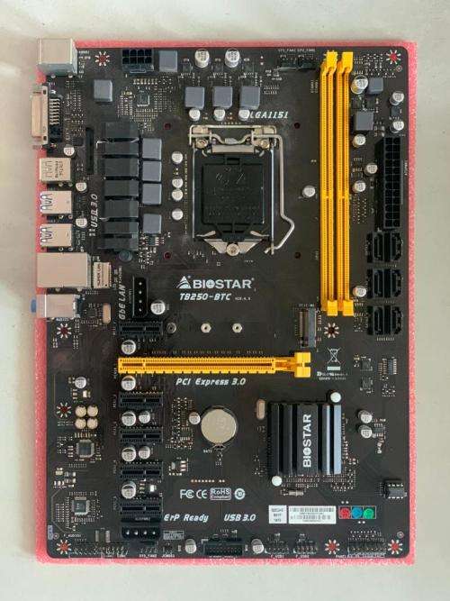 Biostar Motherboard TB250 Intel B250 LGA1151