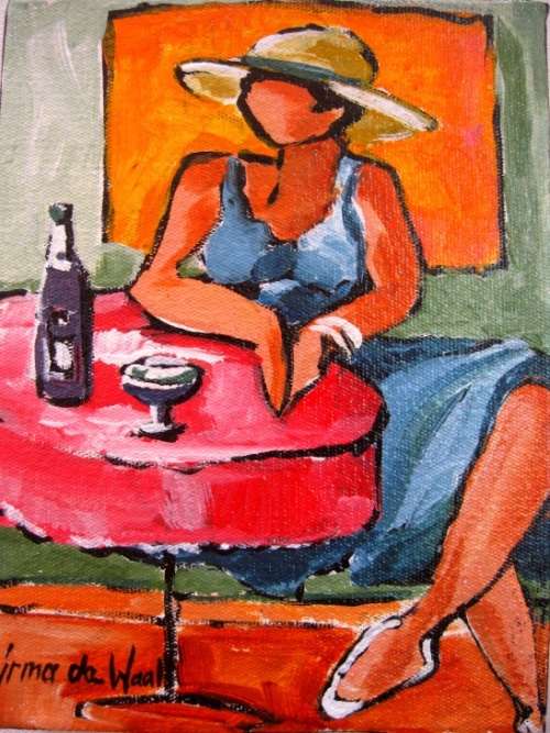 Wine time by IRMA DE WAAL.