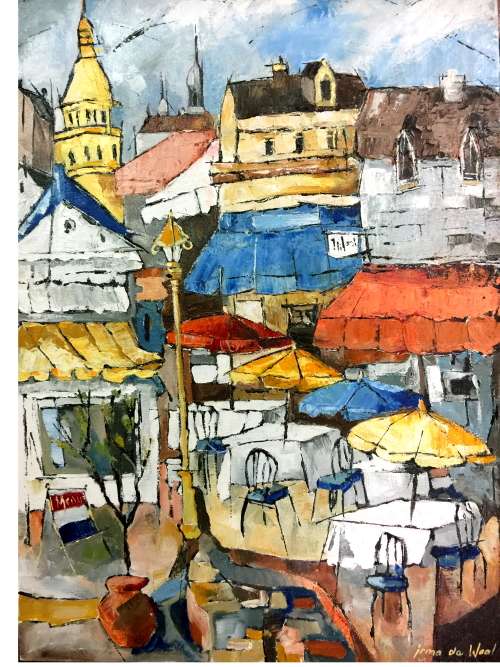 Cafe Paris Lockdown-2020 LARGE 700 x 500mm