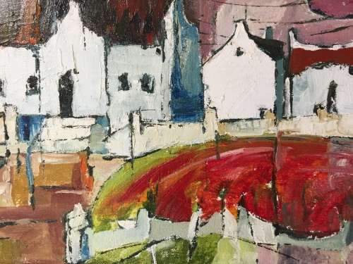 Vineyards Paarl  400 x 500mm Colourful!