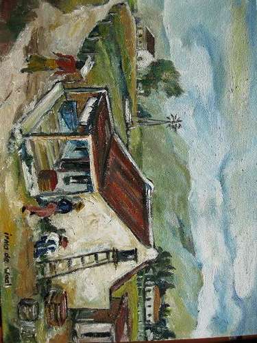 "The General Store" 300 x 400mm Original oil by IRMA DE WAAL