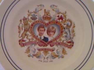Plate, HRH Prince Charles and Lady Diana Spencer. To Commemorate Their Marriage, July 29, 1981.