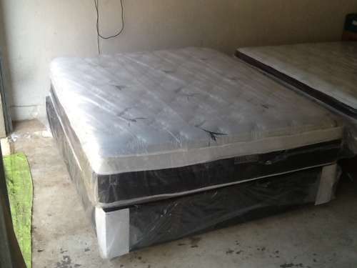 New Restonic Queen Size Eurotop Base and Mattress Set